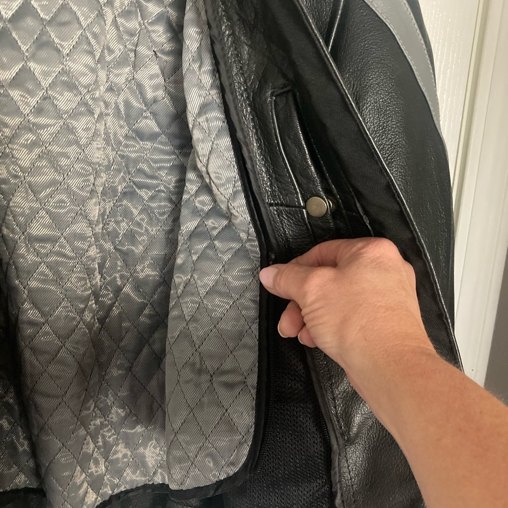 X Element Leather Motorcycle Jacket - image 8